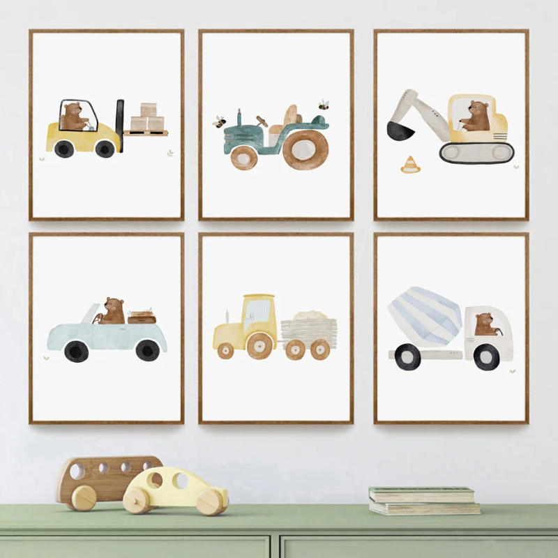 Cartoon miś wózek widłowy kopa – Heavy Equipment Background recenzja i cena